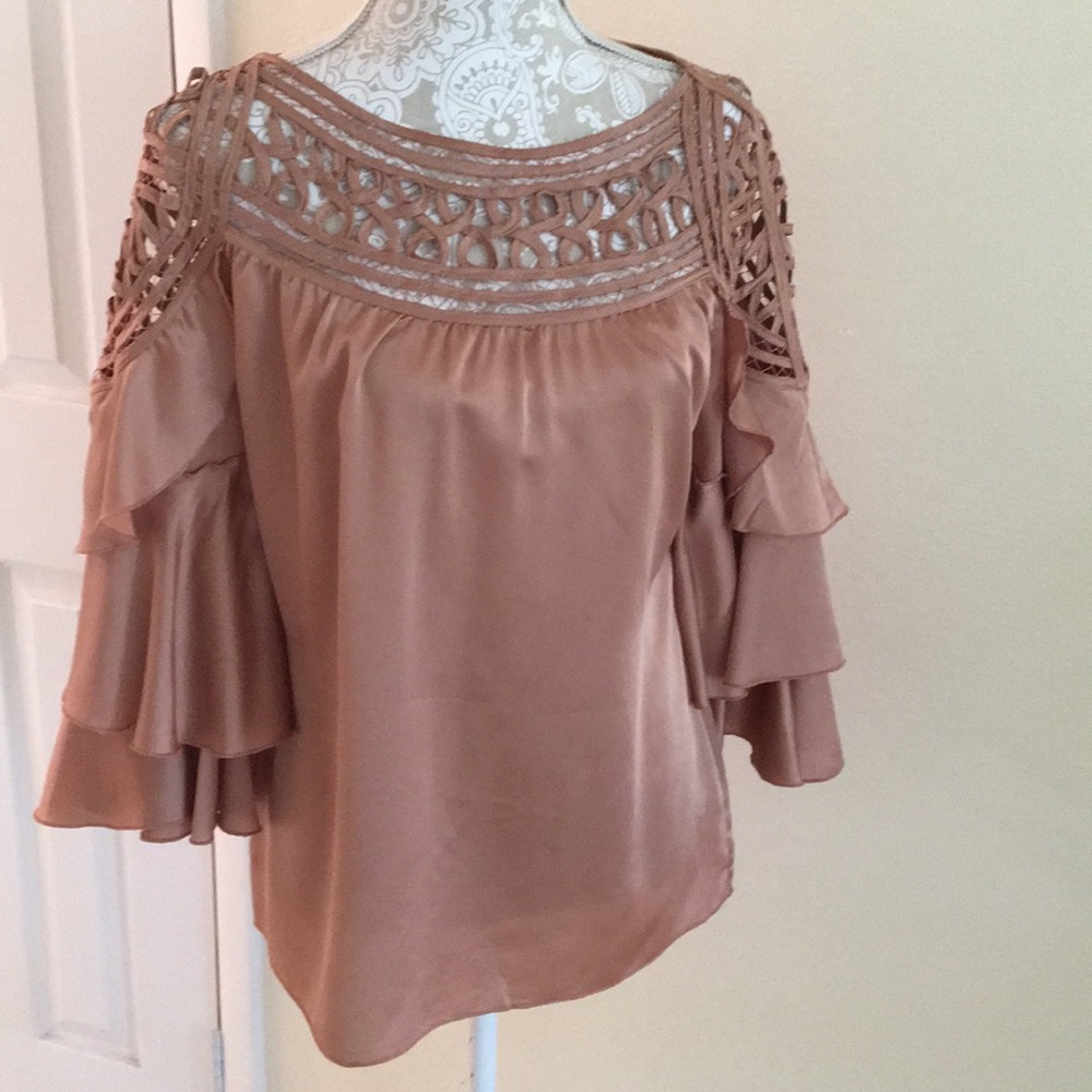 Boston Proper Rose Gold Top